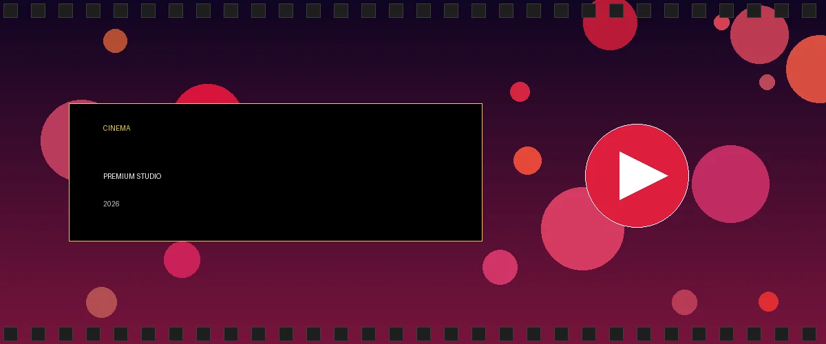 b站直播间影视传媒平台主视觉横幅展示专业影视制作场景